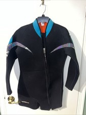Henderson Aquatics Wetsuit Half Suit Short Sleeve Purple and Teal Size Large