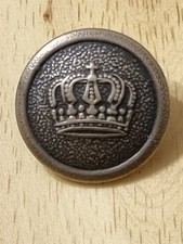 WW1 Vintage Imperial German Army Button Featuring The Prussian Crown 20mm 