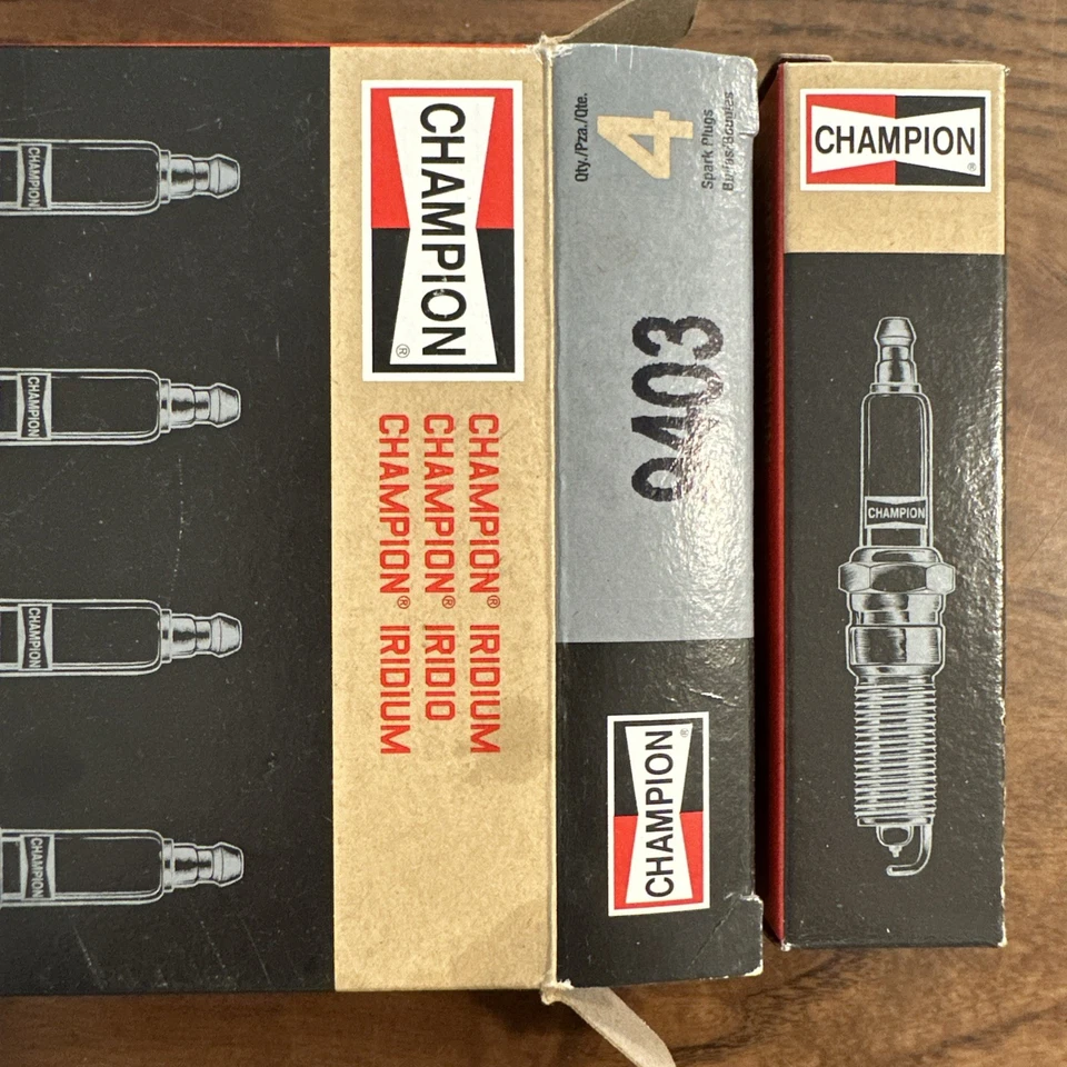 Paquete de 12 bujías Champion Iridium 9403 para Dodge Ram 1500 2003-2008 5,7 L V8 Foto 3 de 4