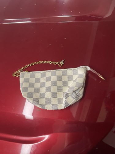 Louis Vuitton LV Ivory Pouch Checkered Medium Size OS