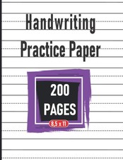 Handwriting Practice Paper: For any Kindergarten Learning to Write Letters  ...