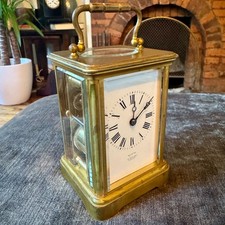 Antique French Margaine Striking Carriage Clock 61 Strand London Serviced C1890