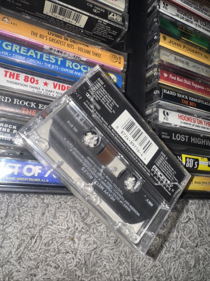 Heavy Metal Rules - Cassette - SEALED - Poison, Megadeath, Anthrax, Dio, WASP - Image 2 of 2