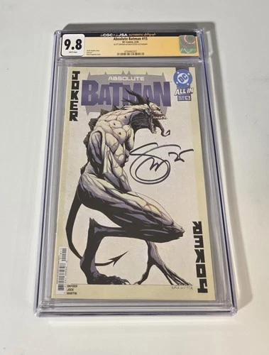 🔥 Absolute Batman #15 CGC JSA 9.8 Grade 1st First Print SIGNED Scott Snyder 🔥