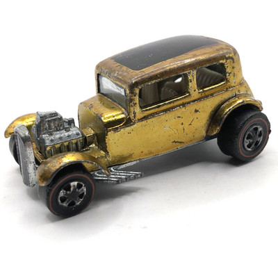 Hot Wheels Redline Classic  32 Ford Vicky 1968/1969 Gold White Interior - U.S.A.