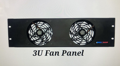 Penn Elcom 3U Lüfterpanel - Doppellüfter FP02-Q-3U