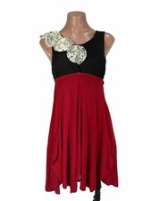 Balera Dance Size PA Costume Red Black Rosette Polka Dot Slinky Poly