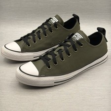 Converse Chuck Taylor Men's 8 Women's 10 Olive TecTuff Leather Low Tops 172030C