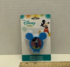 Disney Baby Mickey Mouse Pacifier Holder Blue, One Size, Brand New