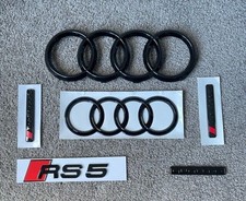 New Oe Audi Rs5 Hatch Quattro Audi Sport Front Rear Ring Badge Y2021-2023 New Oe Audi Rs5 Hatch Quattro Audi Sport Front Rear Ring Badge Y2021-2023