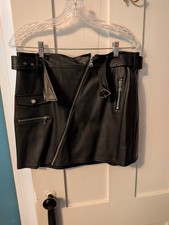 Express faux Leather Black Skirt