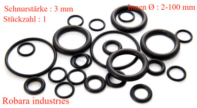 O-ring sealing ring, inner diameter 97 x 3 mm, cord thickness NBR 70 Sh./...