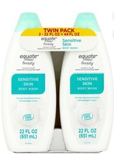 Equate Beauty Sensitive Skin Body Wash Paraben-Free Sulfate-Free 22 fl oz 2 Pack