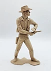 Vintage 1960s Marx 6"Cowboy Figure, Gunslinger Fanning Pistol.  Fully Intact. f4