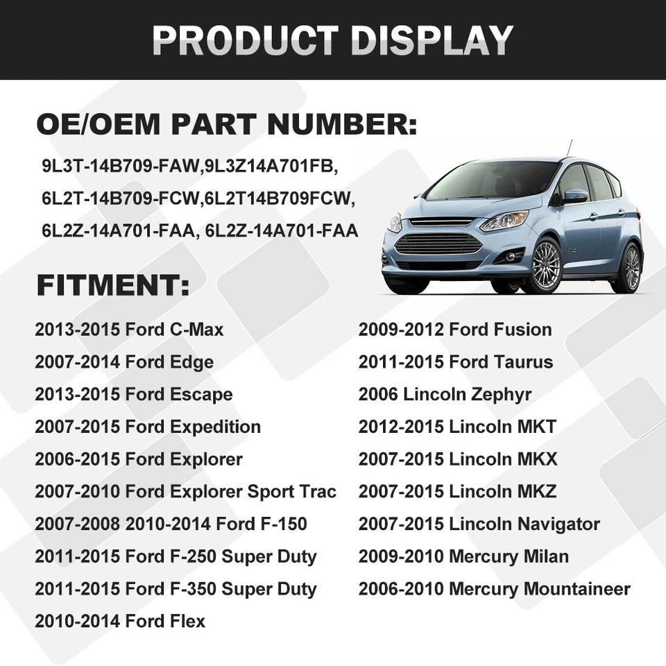 Left Driver Side 10 Way Power Seat Switch For Ford F150 Explorer 9L3T-14B709-FAW - Image 2 of 4