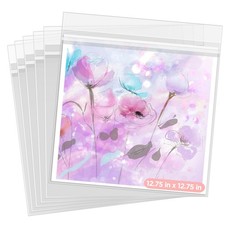 12 3/4 X 12 inches Crystal Clear Sleeves Storage Bags for 12x12