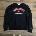 Georgia Bulldogs Sweatshirt Mens medium Black NCAA Football Champion Fleece — photo 1
