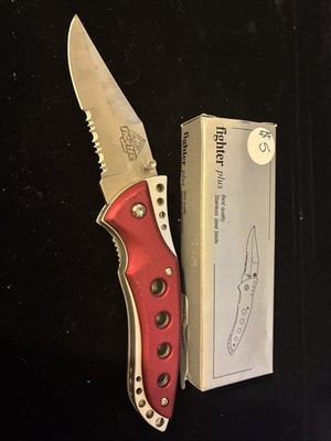 Fighter Plus Lockback Knife Red