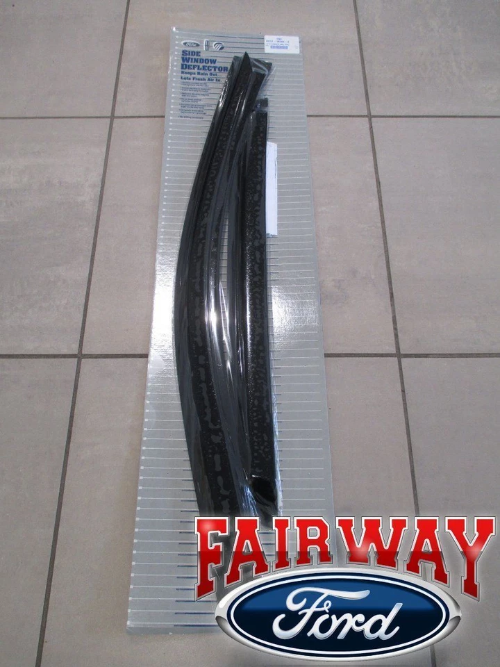 16 thru 22 Lincoln MKX Nautilus OEM Genuine Smoke Side Window Deflector Kit 4-pc - Изображение 2 из 4