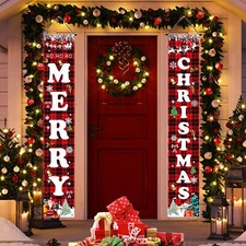 Christmas Decorations Outdoor Yard outside Front Porch Sign Set with Lights