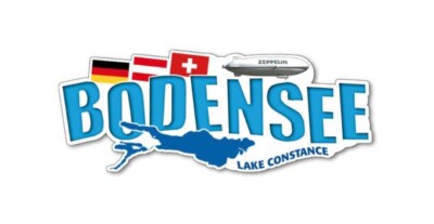 Bodensee Zeppelin Schrift Premium Magnet aus Poly Souvenir Germany