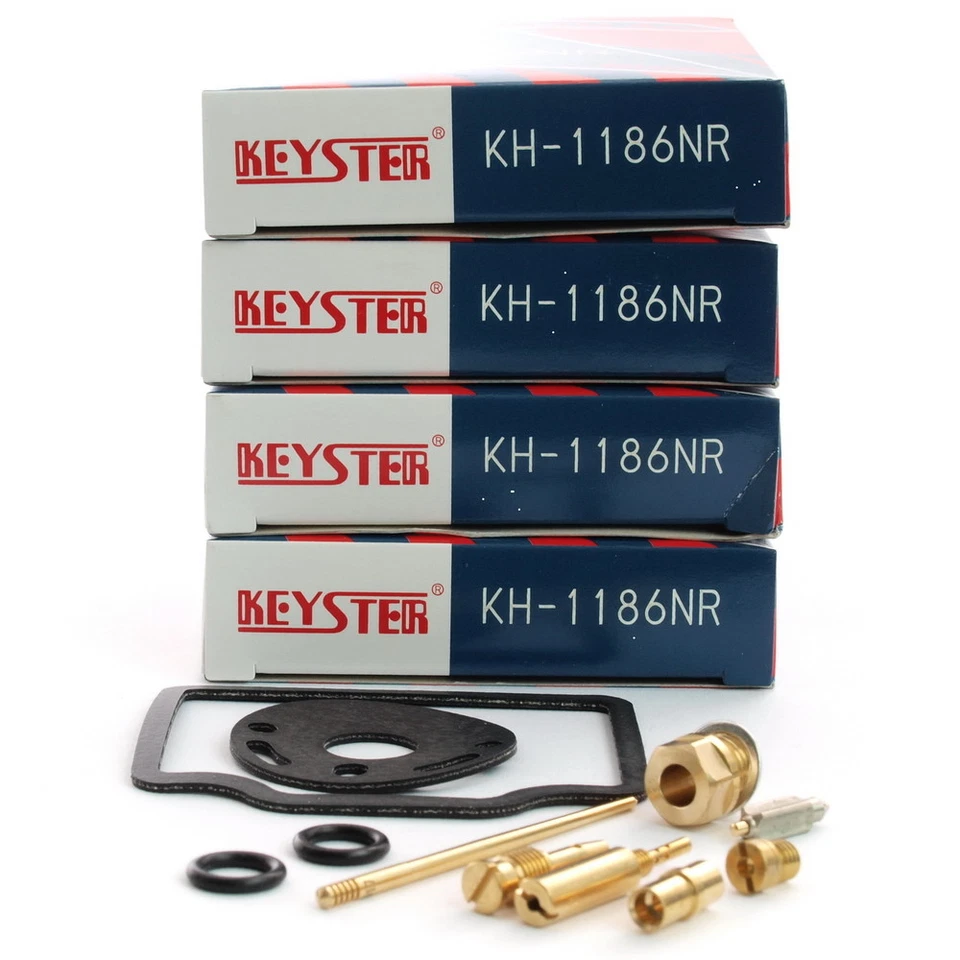 4 x Kit de reparación de carburador Keyster Honda CB 750 Four K2 Kit de reparación de carburador