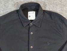 YoungLA Shirt Men's Small Long Sleeve Button Down YOUNGLA Los Angeles Black