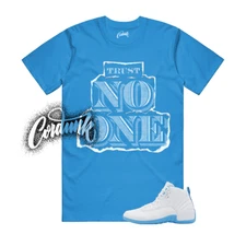 12 Melo White University Blue Emoji T Shirt Match Match TN1