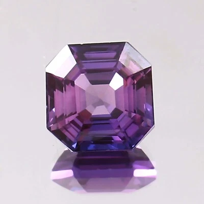 10 MM Natürlich Montana Violett Rosa Saphir Asscher Schnitt Lose Edelstein 6.90 - Bild 1 von 4
