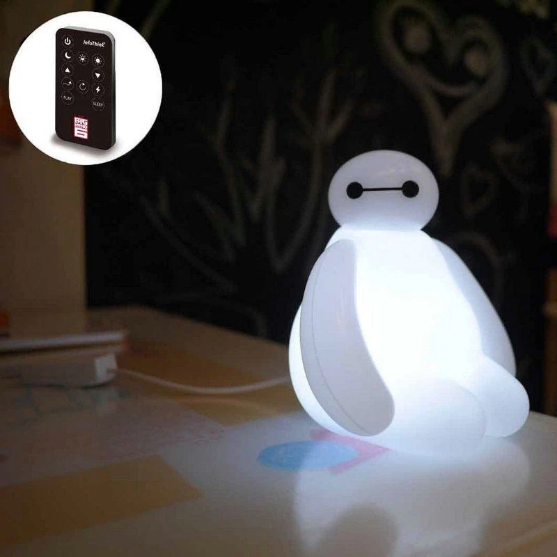 Baymax USB LED Lamps Night Light Lovely Big Hero 6 With Remote Control Toy Gift - Image 4 of 4