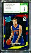 2017-18 Donruss Optic Luke Kennard Red & Yellow Rated Rookie CSG 9