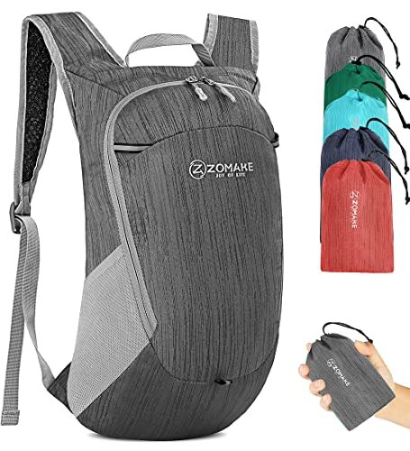 Ultra Lightweight 18L Packable Hiking Backpack - Foldable Small Black Daypack