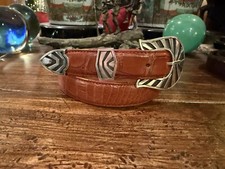 2.5  Mexican 3.4oz Sterling Silver Belt Buckle Set 1.1/8  -34  -35  NU    