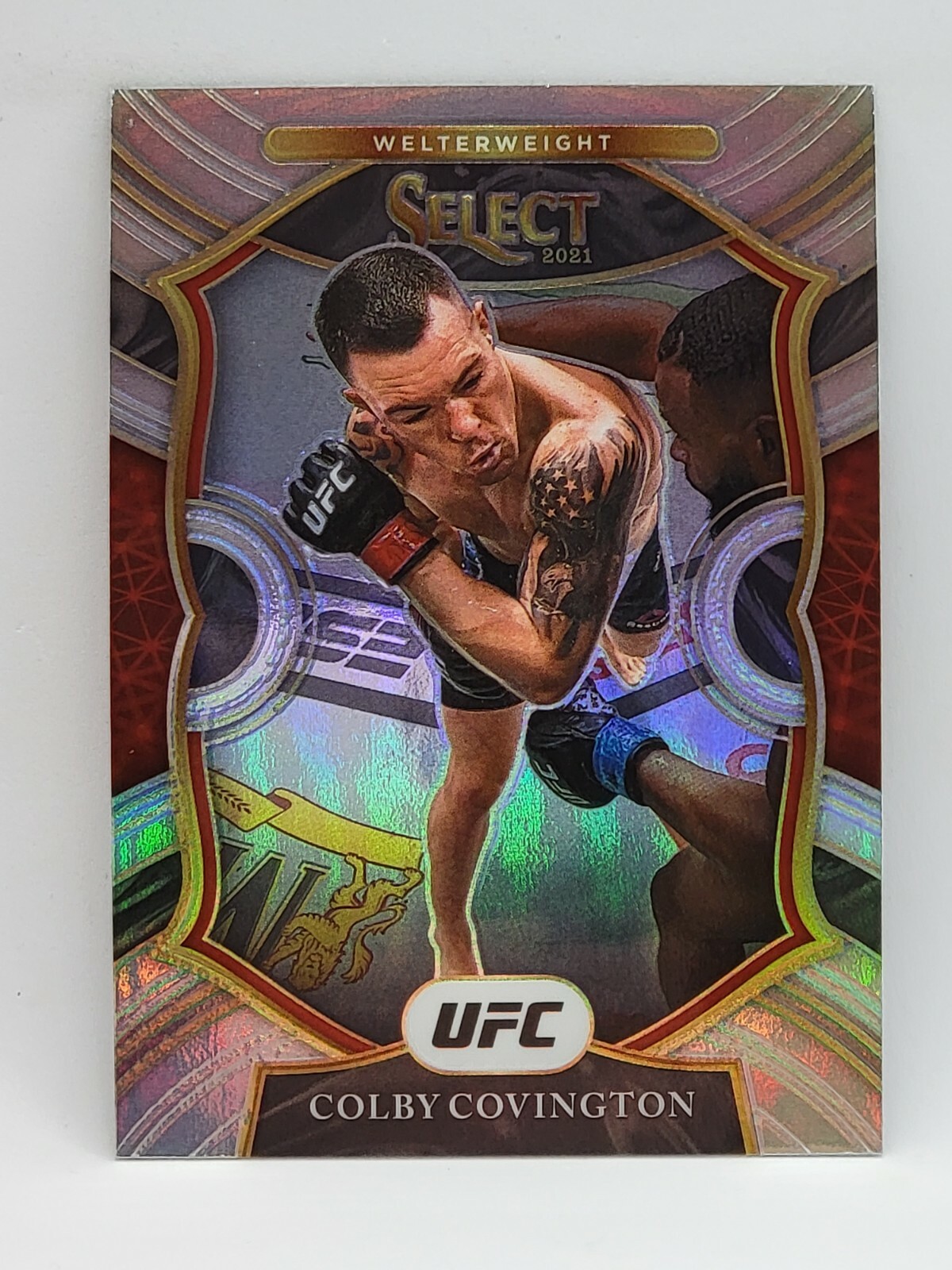 2021 Panini Select UFC #30 - Silver Prizm Concourse - COLBY COVINGTON -