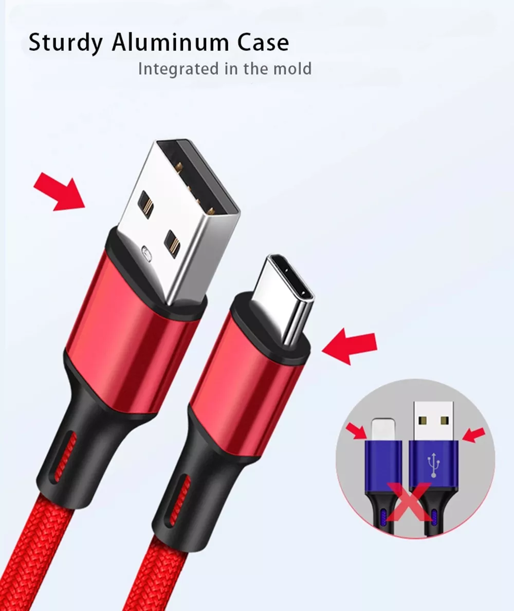 Type C Cable For Samsung S8 S9 S10+ S20+ Charging Fast Charger Phone Lead USBC eBay