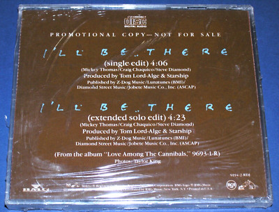 STARSHIP I'll Be There PROMO CD Single Edit Extended Solo Edit Still SEALED