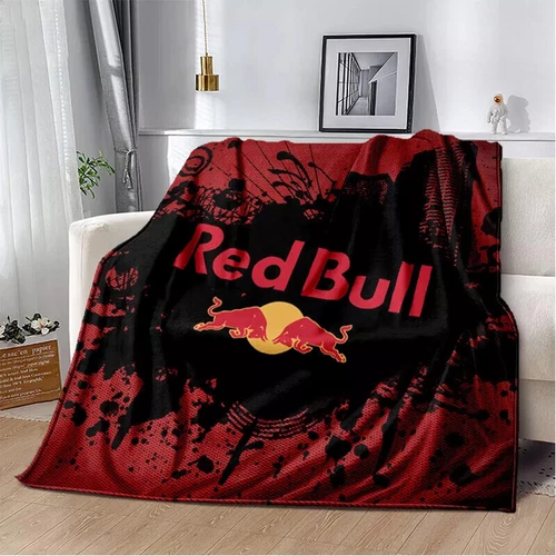 Red&Bull Fleece Blanket Throw Sofa Bed Warm Flannel Blanket Rug Bedspread Gift - Picture 23 of 51