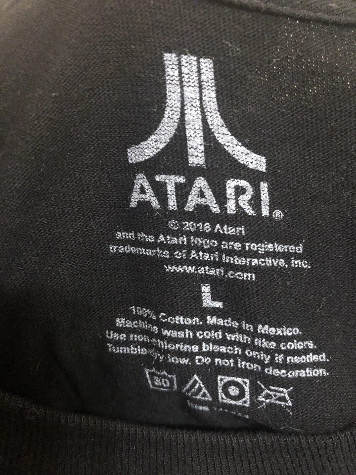 Camiseta Atari Japanese Grid clássica videogame adulto grande masculina preta gola redonda - Imagem 3 de 4