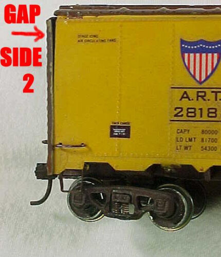 HO - 42ft BRASS BOXCAR DK Mfg ART MISSOURI PACIFIC Light Weathered - Needs Touch - Picture 8 of 9