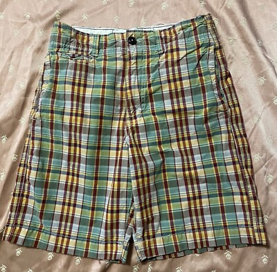 Vintage 2000 s Men s American Eagle Outfitters Multicolored Plaid Shorts.Size 30