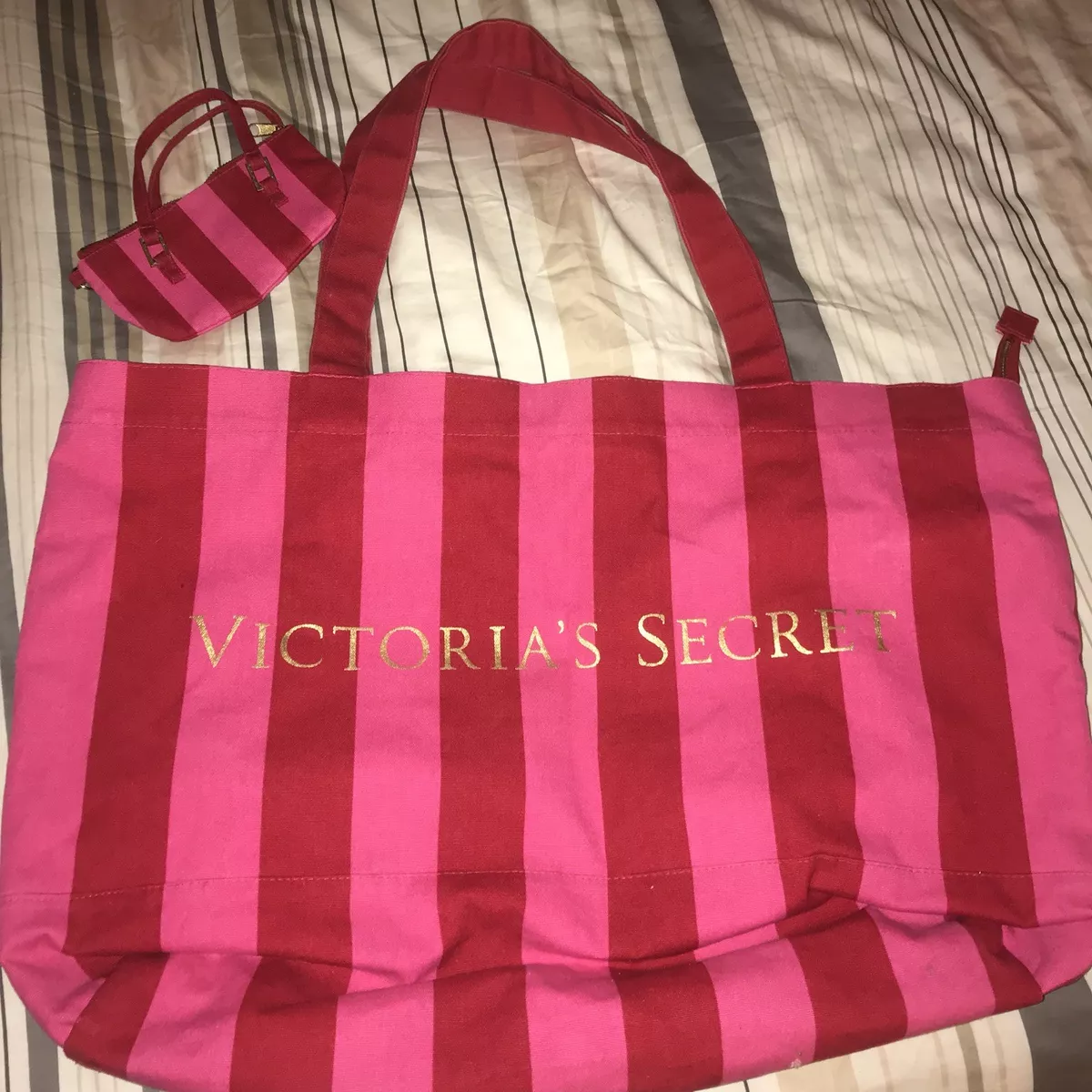 VICTORIA'S SECRET LARGE CANVAS TOTE