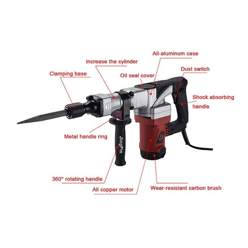 Pick elettrico 35 cilindri alta potenza con rottura parete scanalata e calcestruzzo - Foto 8 di 24