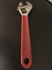 CRESCENT Brand 8” Crescent Wrench USA Red Comfort Grip Industrial Finish. Rare!