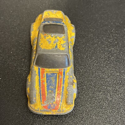 Vintage Hot Wheels Redline 1974 Porsche Carrera P-911 In Yellow