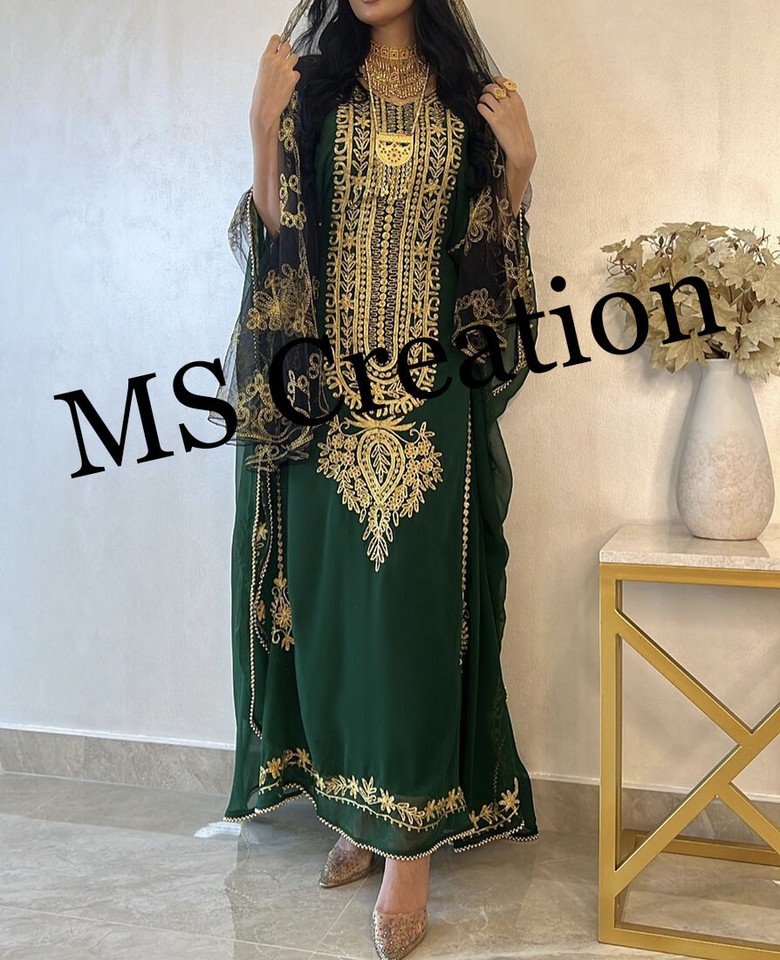 ROYAL DUBAÏ FARASHA Marocain Caftan Abaya Jilbab Arabe Élégant 1097 EUR - Foto 6