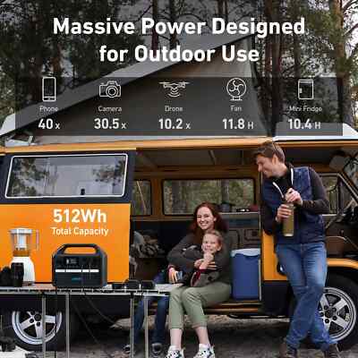 Anker SOLIX 536 Portable Power Station 508W/500W with Carrying