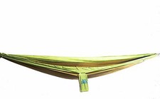 NEW Parachute Hiking, Camping, Outdoor Hammock by Goodman Gear: Green/Khaki 