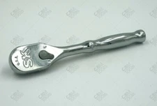 SK Hand Tools 80180 1/4" Dr. LP90 Low Profile Reversible 90 Tooth Ratchet (5in)