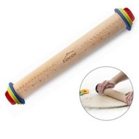 Teigrolle Nudelholz Teigroller Walze 33 / 38 Cm Holz Buchenholz Rolling Pin