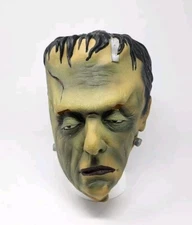 Vintage 1997 Frankenstein Rubber Halloween Mask Paper Magic Group Halloween